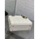 Special Grade Replica Dior Lady Dior My ABCDior Small Top Handle Bag, Black/White Clone Sale