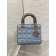 Special Grade Replica Dior Lady Dior My ABCDior Small Top Handle Bag, Blue/Gray Clone Sale