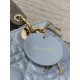 Special Grade Replica Dior Lady Dior My ABCDior Small Top Handle Bag, Blue/Gray Clone Sale