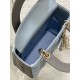 Special Grade Replica Dior Lady Dior My ABCDior Small Top Handle Bag, Blue/Gray Clone Sale