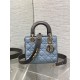 Special Grade Replica Dior Lady Dior My ABCDior Small Top Handle Bag, Blue/Gray Clone Sale