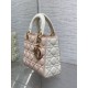 Special Grade Replica Dior Lady Dior My ABCDior Small Top Handle Bag, Pink/White Clone Sale