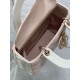 Special Grade Replica Dior Lady Dior My ABCDior Small Top Handle Bag, Pink/White Clone Sale