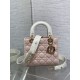 Special Grade Replica Dior Lady Dior My ABCDior Small Top Handle Bag, Pink/White Clone Sale