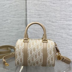 Special Grade Replica Dior Groove 20 Bag in Beige Dior Oblique Jacquard Clone Sale