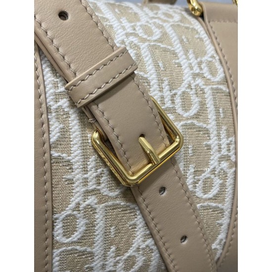 Special Grade Replica Dior Groove 20 Bag in Beige Dior Oblique Jacquard Clone Sale