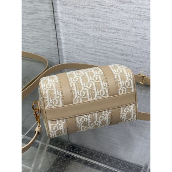 Special Grade Replica Dior Groove 20 Bag in Beige Dior Oblique Jacquard Clone Sale