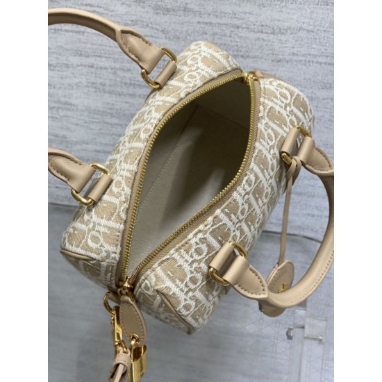 Special Grade Replica Dior Groove 20 Bag in Beige Dior Oblique Jacquard Clone Sale