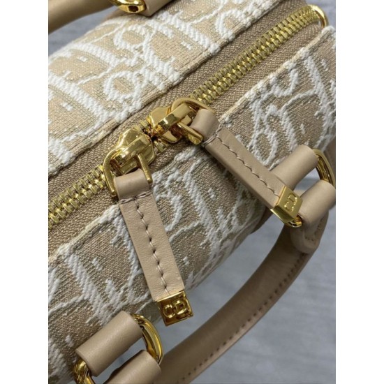 Special Grade Replica Dior Groove 16 Bag in Beige Dior Oblique Jacquard Clone Sale