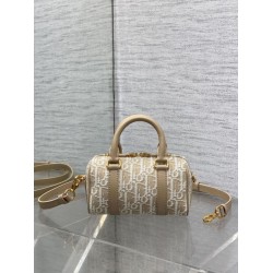Special Grade Replica Dior Groove 16 Bag in Beige Dior Oblique Jacquard Clone Sale