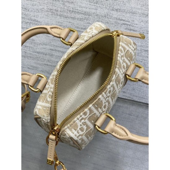Special Grade Replica Dior Groove 16 Bag in Beige Dior Oblique Jacquard Clone Sale