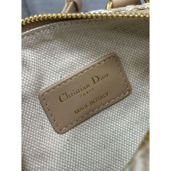 Special Grade Replica Dior Groove 16 Bag in Beige Dior Oblique Jacquard Clone Sale