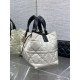 Special Grade Replica Dior Toujours Medium Macrocannage Bag, White/Black Clone Sale
