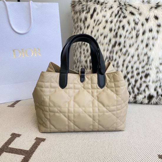Special Grade Replica Dior Toujours Medium Macrocannage Bag, Light Blue/Black Clone Sale