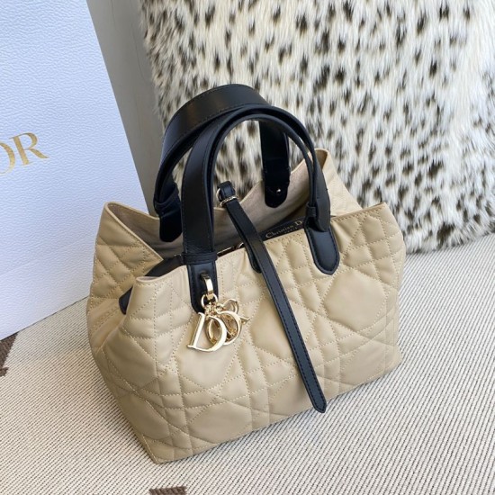Special Grade Replica Dior Toujours Medium Macrocannage Bag, Light Blue/Black Clone Sale