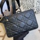 Special Grade Replica Dior Toujours Medium Macrocannage Bag, Light Blue/Black Clone Sale