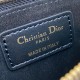 Special Grade Replica Dior Toujours Medium Macrocannage Bag, Light Blue/Black Clone Sale