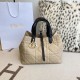 Special Grade Replica Dior Toujours Medium Macrocannage Bag, Light Blue/Black Clone Sale