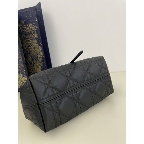 Special Grade Replica Dior Toujours Mini Macrocannage Tote Bag in Black Clone Sale