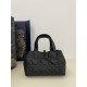Special Grade Replica Dior Toujours Mini Macrocannage Tote Bag in Black Clone Sale