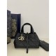 Special Grade Replica Dior Toujours Mini Macrocannage Tote Bag in Black Clone Sale