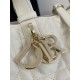 Special Grade Replica Dior Toujours Mini Macrocannage Tote Bag in White Clone Sale