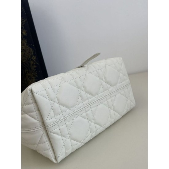 Special Grade Replica Dior Toujours Mini Macrocannage Tote Bag in White Clone Sale