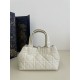 Special Grade Replica Dior Toujours Mini Macrocannage Tote Bag in White Clone Sale