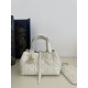 Special Grade Replica Dior Toujours Mini Macrocannage Tote Bag in White Clone Sale