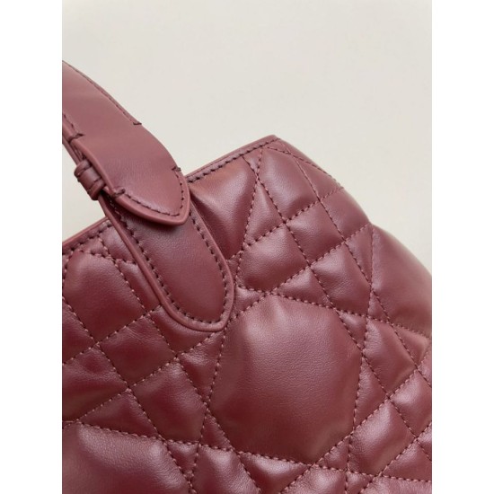 Special Grade Replica Dior Medium Dior Toujours Macrocannage Bag in Burgundy Clone Sale