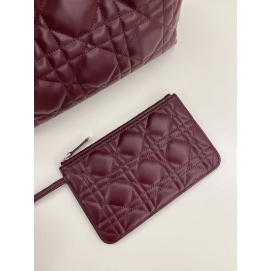 Special Grade Replica Dior Medium Dior Toujours Macrocannage Bag in Burgundy Clone Sale
