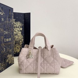Special Grade Replica Dior Toujours Mini Macrocannage Tote Bag in Pink Clone Sale