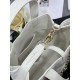 Special Grade Replica Dior Small Toujours Vertical Tote Bag with Lucky Charm in White Clone Sale