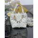 Special Grade Replica Dior Small Toujours Vertical Tote Bag with Lucky Charm in White Clone Sale