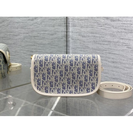 Special Grade Replica Dior Medium East-West Dior Oblique Jacquard Bag in Blue Clone Sale