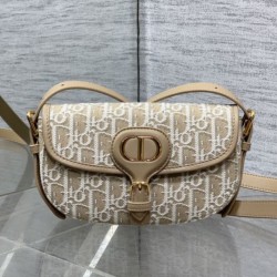 Special Grade Replica Dior Medium East-West Dior Oblique Jacquard Bag in Brown Clone Sale