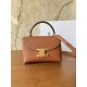 Special Grade Replica Céline Teen Nino Top Handle Bag in Smooth Calfskin in Brown Clone Sale