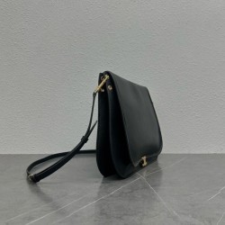 Special Grade Replica Céline Soft Triomphe Besace Crossbody Bag in Black Clone Sale