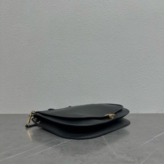 Special Grade Replica Céline Soft Triomphe Besace Crossbody Bag in Black Clone Sale