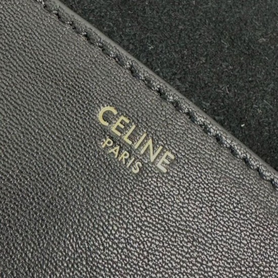 Special Grade Replica Céline Soft Triomphe Besace Crossbody Bag in Black Clone Sale