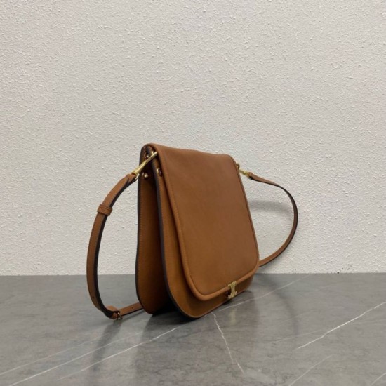 Special Grade Replica Céline Soft Triomphe Besace Crossbody Bag Brown Clone Sale