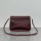 Special Grade Replica Celine Soft Triomphe Besace Shoulder Bag in Burgundy Clone Sale