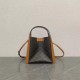 Special Grade Replica Celine Triomphe Small Canvas/Calfskin Cube Bag in Brown Clone Sale