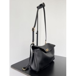 Special Grade Replica Balenciaga Rodeo Medium Shoulder Bag in Black and Gold Clone Sale