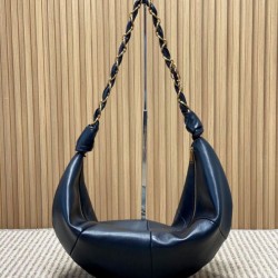 Special Grade Replica YSL Saint Laurent Amalia Hobo Bag in Black Clone Sale