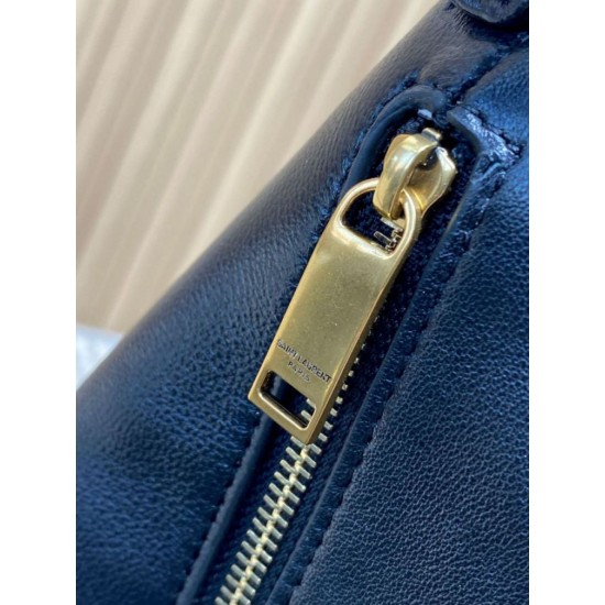 Best Replica YSL Saint Laurent Amalia Hobo Bag in Black Fake At Cheap Price Special Grade Replica YSL Saint Laurent Amalia Hobo Bag in Black Clone Sale
