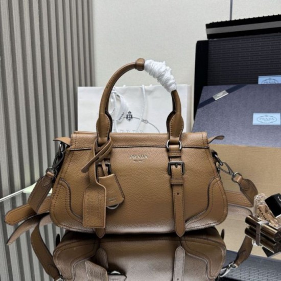 Special Grade Replica Prada Large Tote/Shopper Bag 1BG604 in Caramel Clone Sale