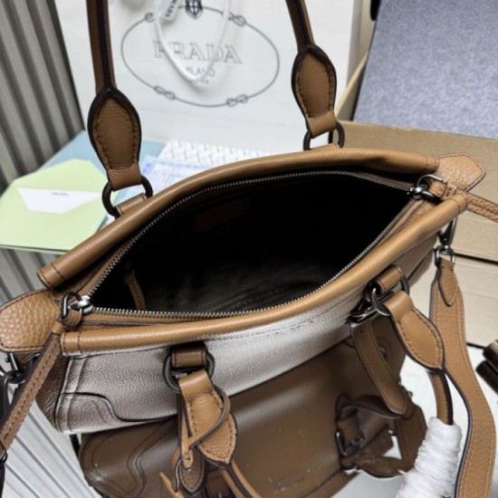 Special Grade Replica Prada Large Tote/Shopper Bag 1BG604 in Caramel Clone Sale