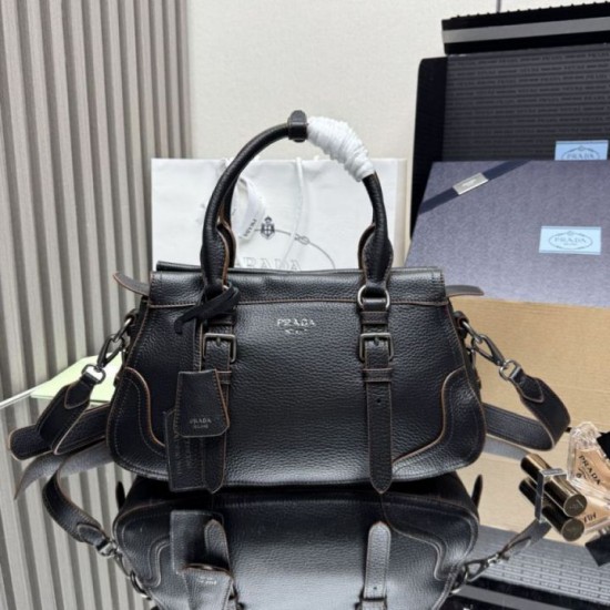 Special Grade Replica Prada Large Tote/Shopper Bag 1BG604 in Black Clone Sale