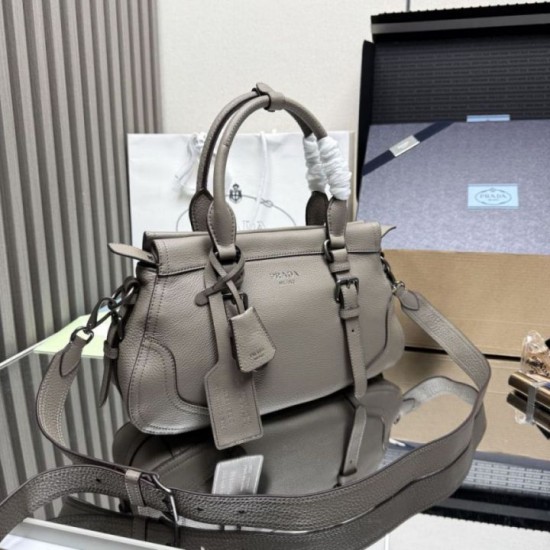 Special Grade Replica Prada Large Tote/Shopper Bag 1BG604 in Gray Clone Sale